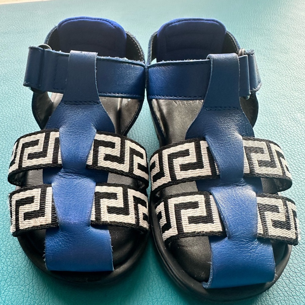 Versace Blue and black  Kids Sandals - Picture 4 of 7